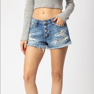 KanCan Distressed Jean Shorts